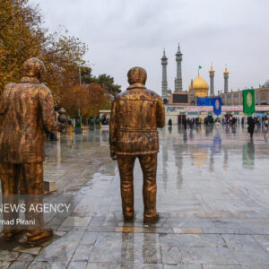 بارش باران پاییزی در قم