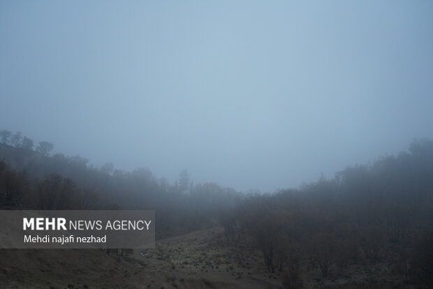 هوای زیبای بارانی شهر یاسوج