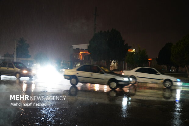 هوای زیبای بارانی شهر یاسوج