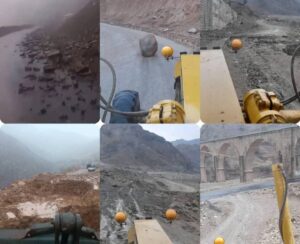 ریزش‌برداری در محورهای روستایی پاپی؛ راهی مسدود نشد