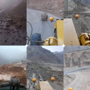 ریزش‌برداری در محورهای روستایی پاپی؛ راهی مسدود نشد