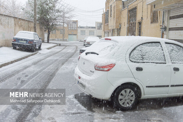 شهرکرد، بام ایران سفید پوش شد