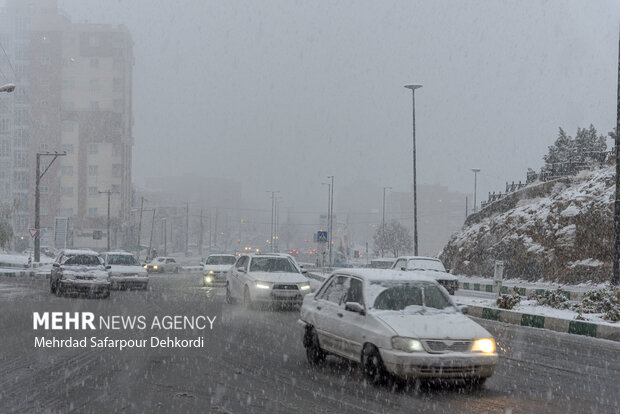 شهرکرد، بام ایران سفید پوش شد