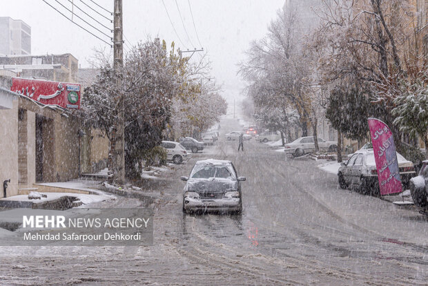 شهرکرد، بام ایران سفید پوش شد