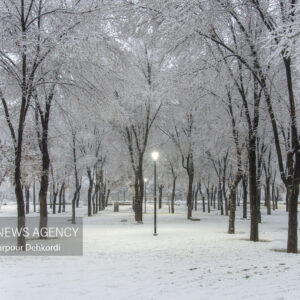 بارش برف پاییزی در شهرکرد