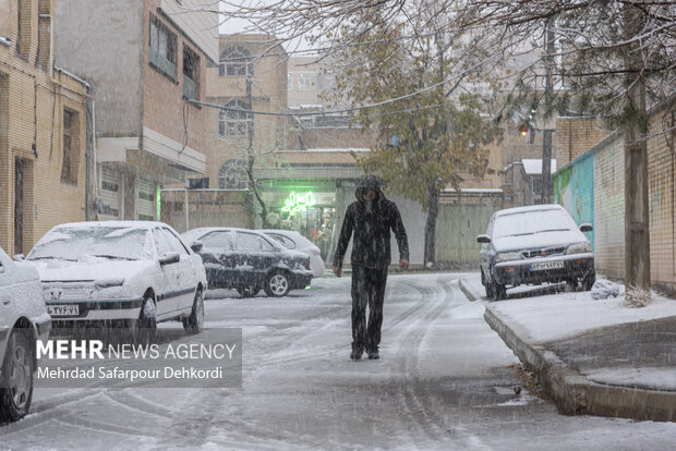 شهرکرد، بام ایران سفید پوش شد
