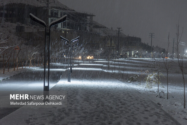 شهرکرد، بام ایران سفید پوش شد