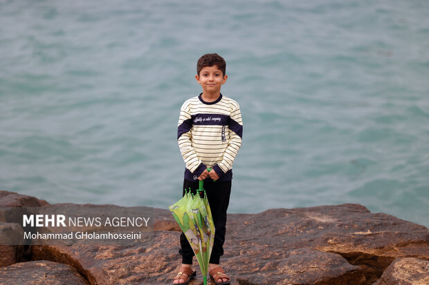 باران پاییزی در بوشهر