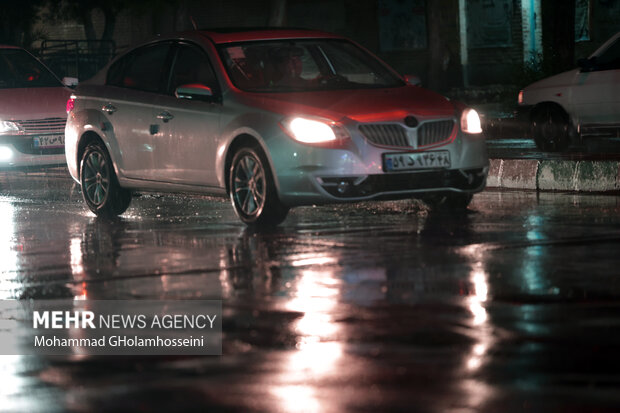 باران پاییزی در بوشهر