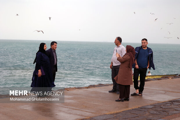 باران پاییزی در بوشهر