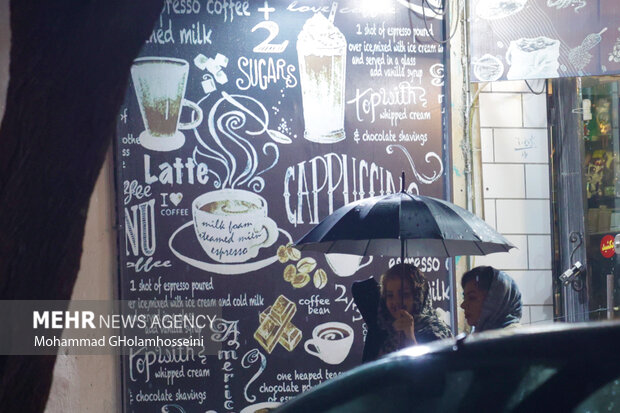 باران پاییزی در بوشهر