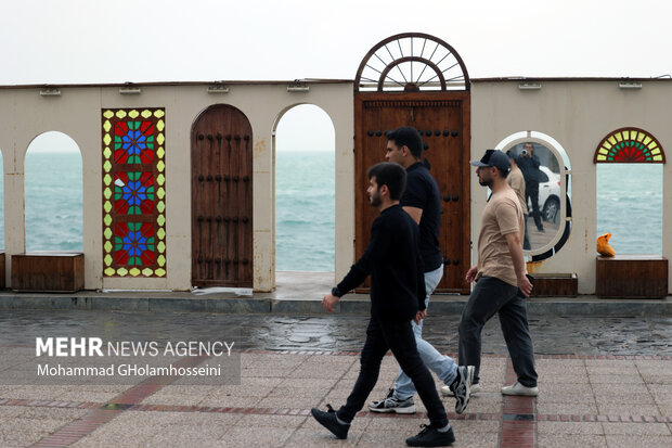 باران پاییزی در بوشهر