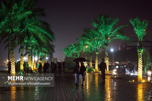 باران پاییزی در بوشهر