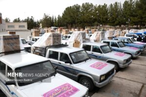 مراسم اهدای ۲۲۰ سری جهیزیه در بیرجند