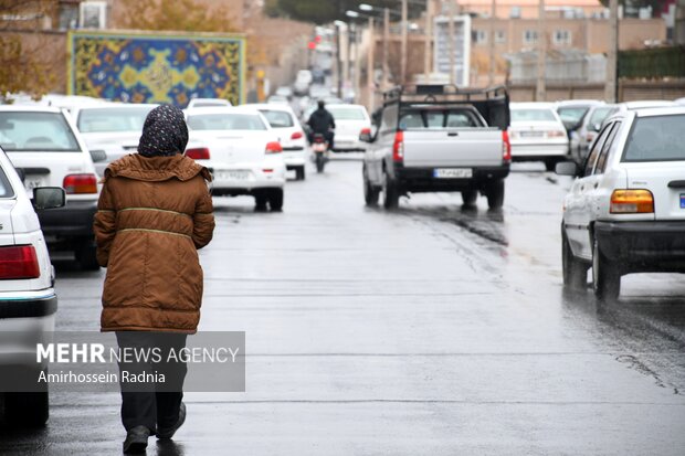 اولین بارش پاییزی باران در بیرجند