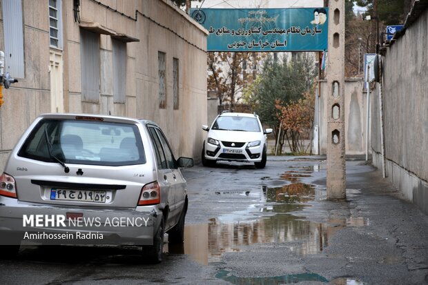 اولین بارش پاییزی باران در بیرجند