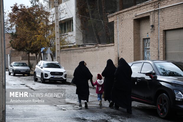 اولین بارش پاییزی باران در بیرجند