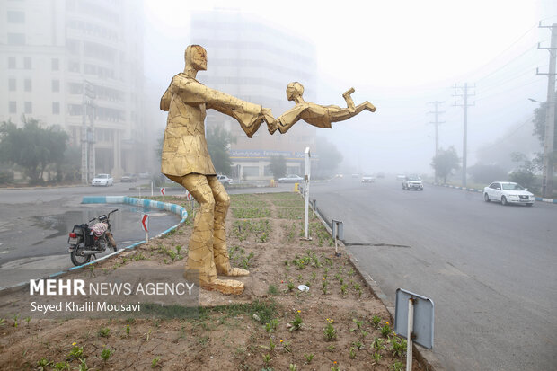 اهواز در مه