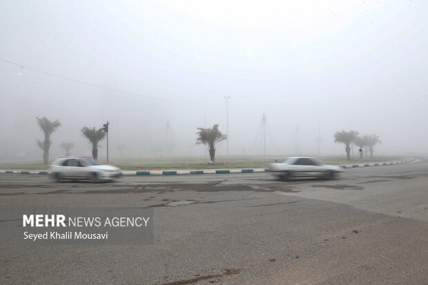 اهواز در مه