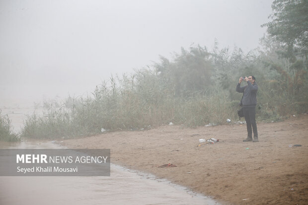 اهواز در مه