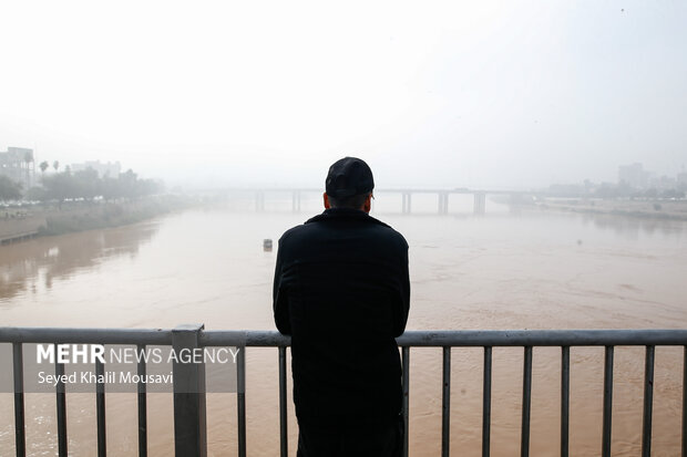 اهواز در مه