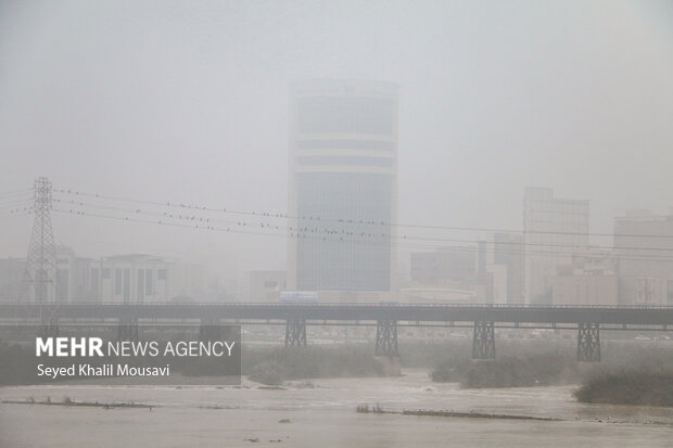 اهواز در مه