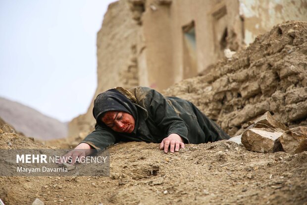 مانور زلزله ۶.۸ ریشتری و سیل در روستای باغچق بجنورد