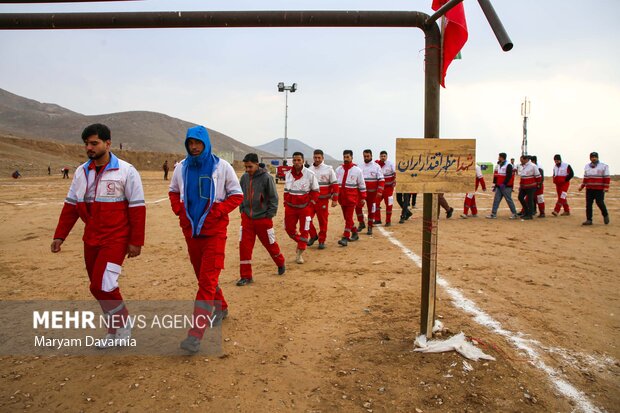مانور زلزله ۶.۸ ریشتری و سیل در روستای باغچق بجنورد