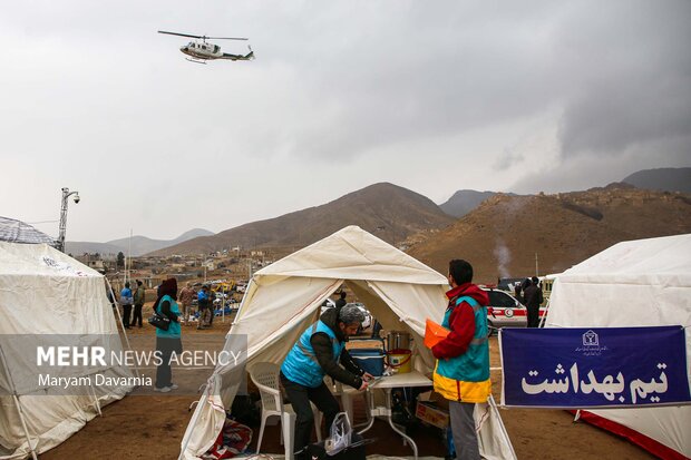 مانور زلزله ۶.۸ ریشتری و سیل در روستای باغچق بجنورد