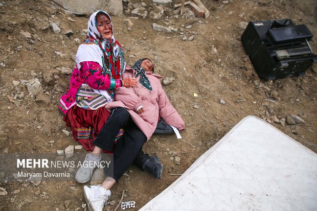 مانور زلزله ۶.۸ ریشتری و سیل در روستای باغچق بجنورد