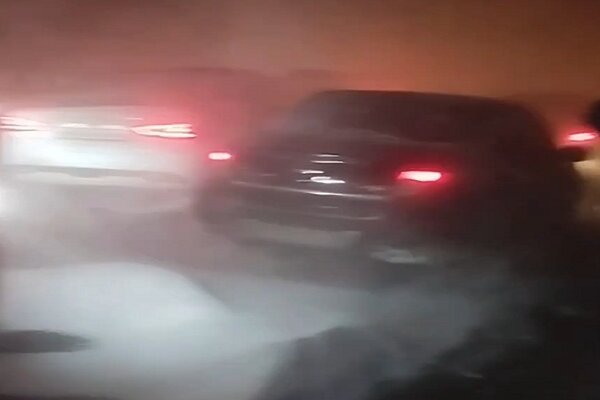 برف و کولاک شدید در  ساراتوف روسیه+فیلم