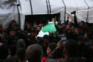 حماس ترور فرمانده ارشد قسام را تایید کرد؛ مراسم تشییع رائد سعد+ تصاویر