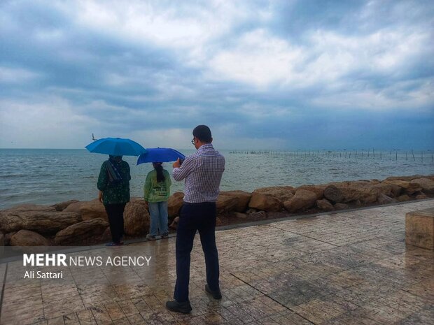 صبح یک روز بارانی در بندرعباس