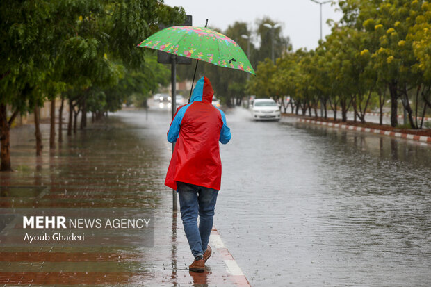 فعالیت سامانه بارشی تا جمعه در خوزستان فعال است