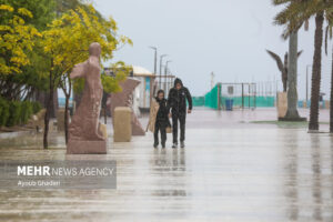 بارش باران پاییزی در بندر چابهار
