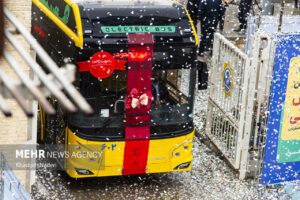 آیین رونمایی از نخستین ناوگان اتوبوس برقی کلانشهر اصفهان