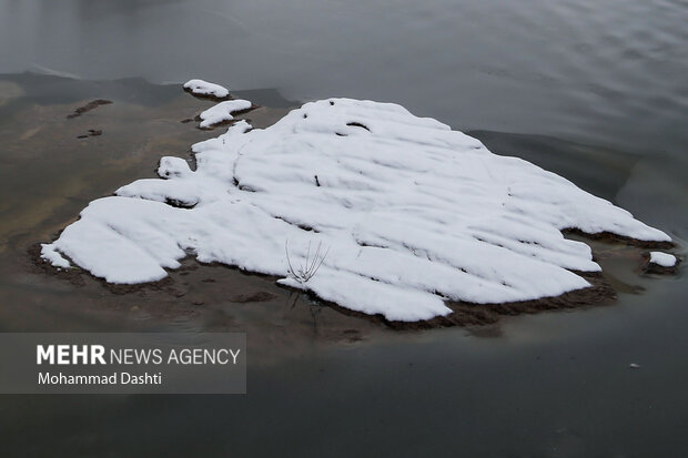 بارش اولین برف پاییزی در اردبیل