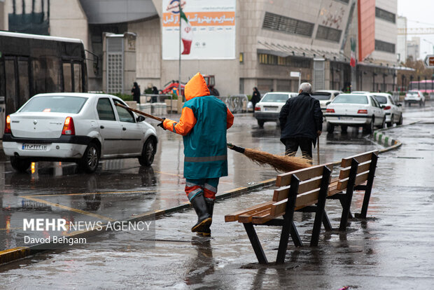 بارش باران در مشهد