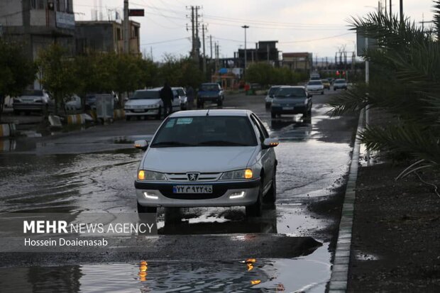 بارش ۵۱ میلیمتری باران در هشتبندی هرمزگان