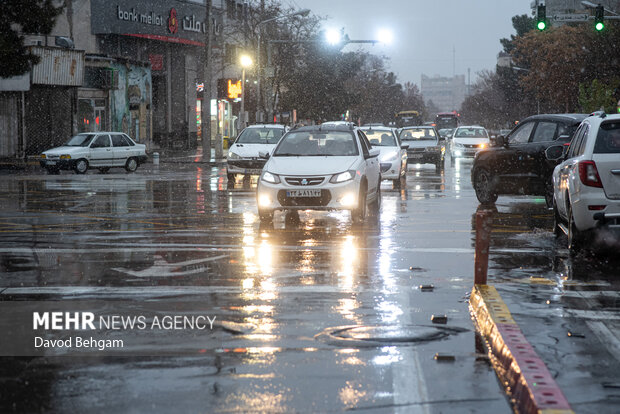 بارش باران در مشهد