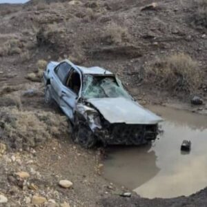 سقوط پژو ۴۰۵ در کانال آب محور اندیمشک–سد دز با ۲ فوتی