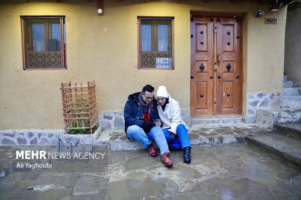 بارش برف پاییزی در ماسوله