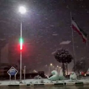 بارش اولین برف پاییزی در قوچان