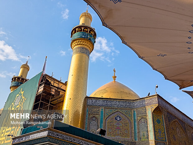 حال و هوای بارانی شهر نجف اشرف