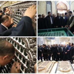 وزیر جهاد کشاورزی حرم مطهر حضرت معصومه(س) را زیارت کرد