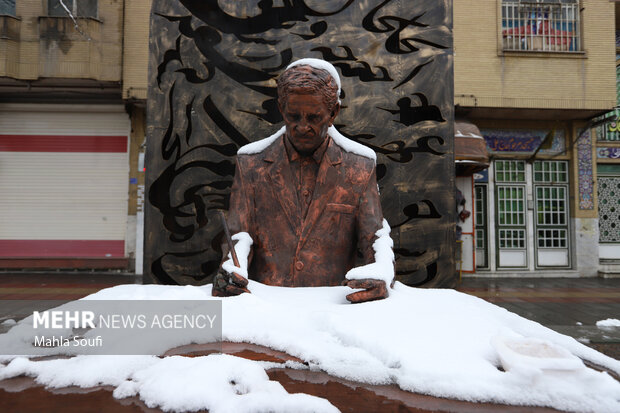 برف پاییزی در  اراک