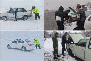 جاده‌های اردستان برف‌گیر است؛ تردد غیرضروری نکنید