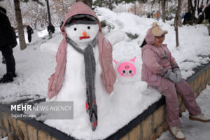 جشن آدم برفی در همدان