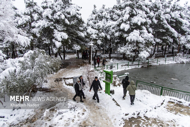 نخستین برف پاییزی در نصف جهان