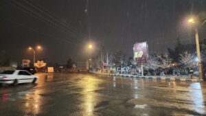 هم اکنون بارش برف در بجنورد